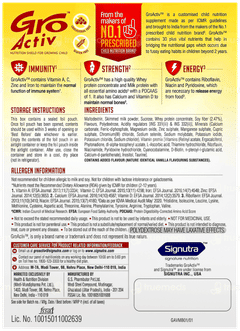 Groactiv Nutrition Shield For Growing Child 2+ Years Vanilla Flavour Refill Powder 400gm