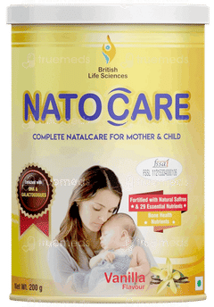 Natocare Vanilla Flavour Powder 200Gm Natocare Vanilla Flavour Powder 200Gm