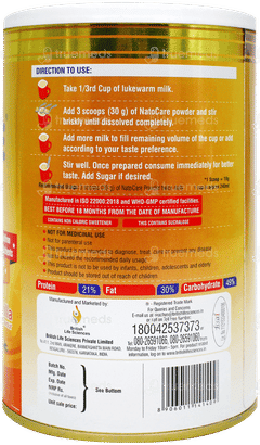Natocare Vanilla Flavour Powder 200Gm