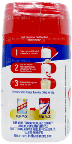 Protinex Creamy Vanilla Flavour Zero Added Sugar Powder 400gm