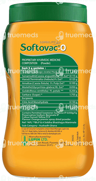 Softovac O Orange Powder 250 GM