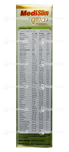 Medislim Gold Vanilla Flavour Powder 500gm