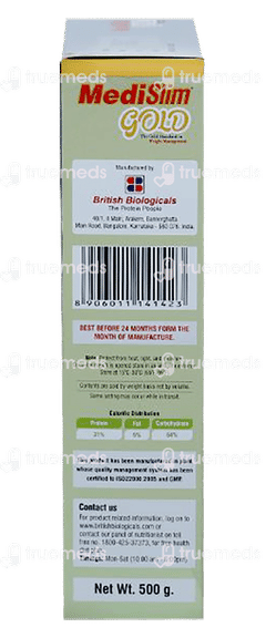 Medislim Gold Vanilla Flavour Powder 500gm