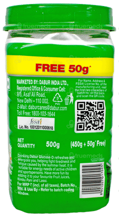 Dabur Glucose D Instant Energy 450Gm With 50Gm Free