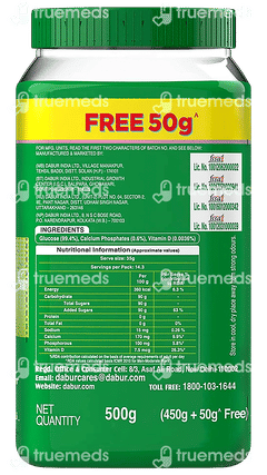 Dabur Glucose D Instant Energy 450gm With 50gm Free