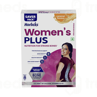 Horlicks Womens Plus Caramel Flavour Zero Added Sugar Refill 400gm
