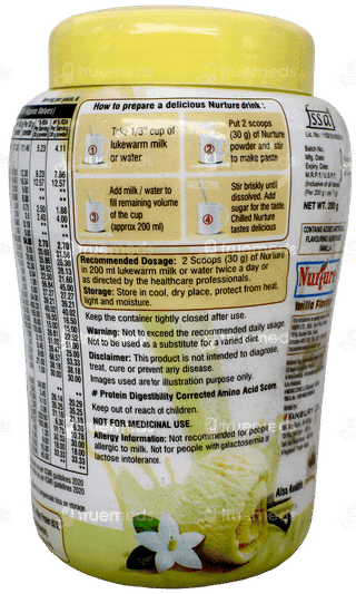 Nurture Vanilla Flavour Powder 200Gm