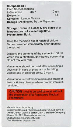 Vontamune Lemon Flavour Sachet 15gm