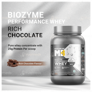 Muscleblaze Mb Biozyme Performance Whey Rich Chocolate Flavour Protein Powder 1Kg