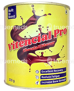 Vitencial Pro Chocolate Flavour Powder 200gm Vitencial Pro Chocolate Flavour Powder 200gm