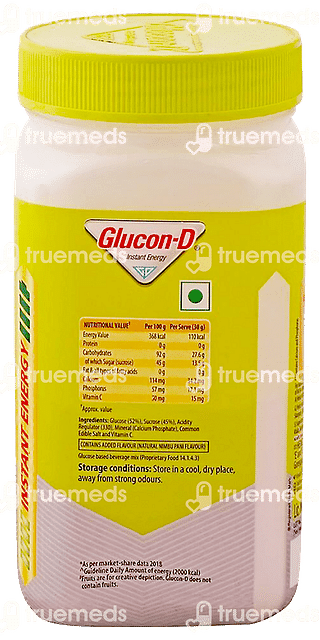 Glucon D Nimbu Pani Flavour Powder Jar 400gm