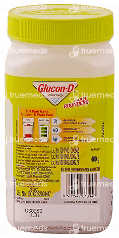 Glucon D Nimbu Pani Flavour Powder Jar 400gm
