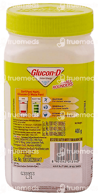 Glucon D Nimbu Pani Powder Jar 400 GM