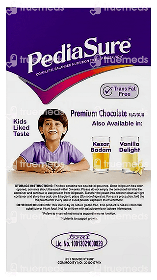Pediasure Complete Balanced Nutrition With Arginine & Natural Vitamin K2 Premium Chocolate Flavour Powder 750gm