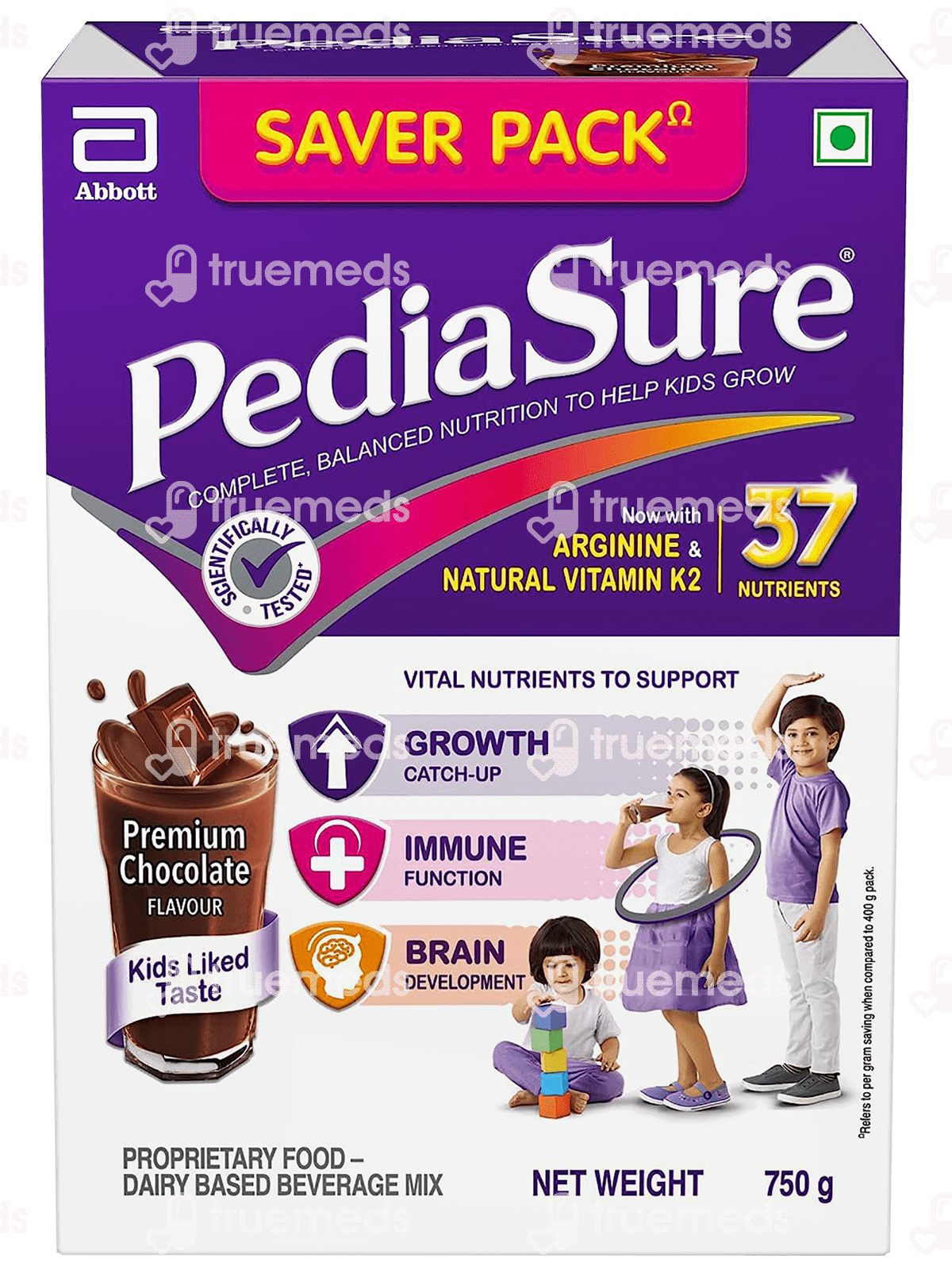 Pediasure Kids Nutrition Drink With Arginine Natural Vitamin K2 Premium ...