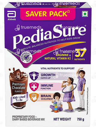 Pediasure Kids Nutrition Drink With Arginine & Natural Vitamin K2 Premium Chocolate 750 GM