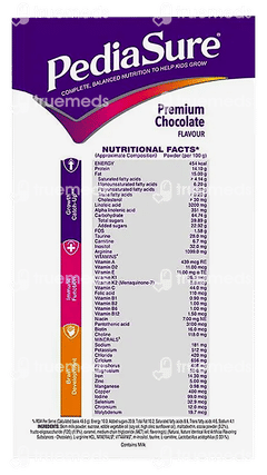 Pediasure Complete Balanced Nutrition With Arginine & Natural Vitamin K2 Premium Chocolate Flavour Powder 750Gm