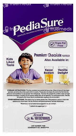 Pediasure Kids Nutrition Drink With Arginine & Natural Vitamin K2 Premium Chocolate 750 GM