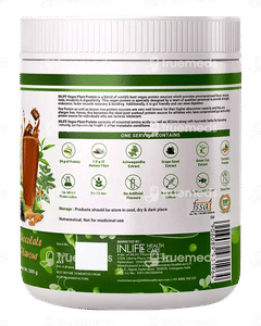 Inlife Vegan Plant Chocolate Flavour Protein Powder 500gm
