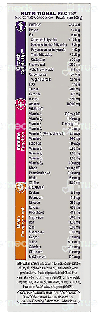 Pediasure Premium Chocolate Flavour Refill Powder 200gm