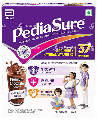 Pediasure Kids Nutrition Drink With Arginine & Natural Vitamin K2 Premium Chocolate 200 GM