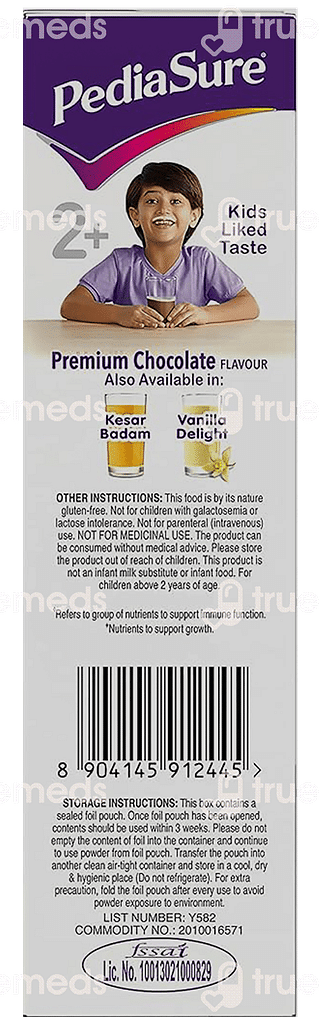 Pediasure Kids Nutrition Drink With Arginine & Natural Vitamin K2 Premium Chocolate 200 GM