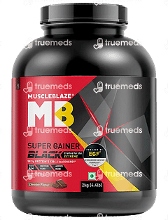 Muscleblaze Super Gainer Black With Egf Chocolate Powder 2000 GM