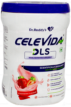 Celevida Dls Strawberry Flavour No Added Sucrose Powder 400gm Celevida Dls Strawberry Flavour No Added Sucrose Powder 400gm