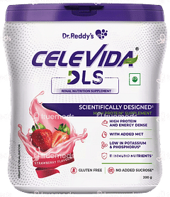 Celevida Dls Strawberry Flavour No Added Sucrose Powder 200gm Celevida Dls Strawberry Flavour No Added Sucrose Powder 200gm