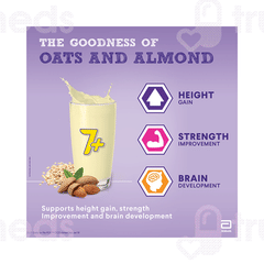 Pediasure 7+ Oats & Almond Vanilla Flavour Powder 200gm