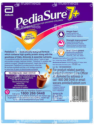 Pediasure 7 Plus Vanilla With Oats & Almond Powder 200 GM