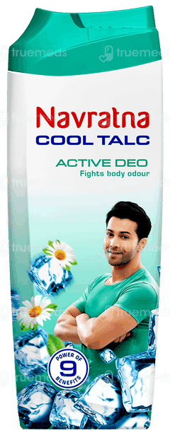Navratna Active Deo Cool Talc 400Gm Navratna Active Deo Cool Talc 400Gm