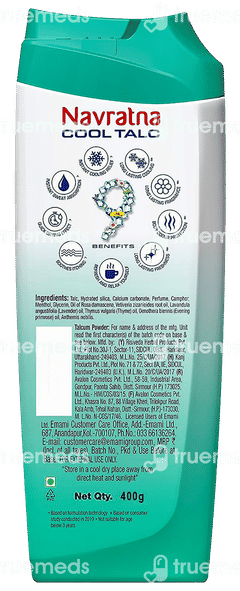 Navratna Active Deo Cool Talc 400gm