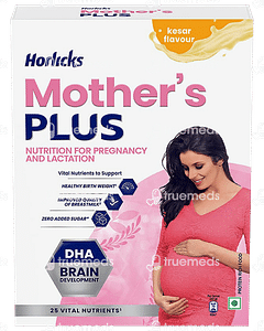 HORLICKS MOTHERS PLUS KESAR FLAVOUR ZERO ADDED SUGAR POWDER 400GM