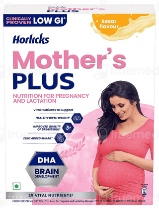 Horlicks Mothers Plus Kesar Flavour Zero Added Sugar Refill Powder 400Gm