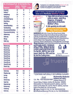 Horlicks Mothers Plus Kesar Flavour Zero Added Sugar Refill Powder 400Gm