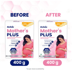 Horlicks Mothers Plus Kesar Flavour Zero Added Sugar Refill Powder 400Gm