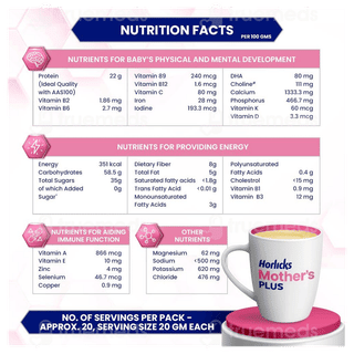 Horlicks Mothers Plus Kesar Flavour Zero Added Sugar Refill Powder 400Gm