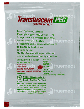 Transluscent Peg Sachet 17 GM