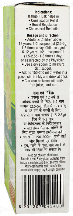Dabur Sat Isabgol Psyllium Husk 90gm