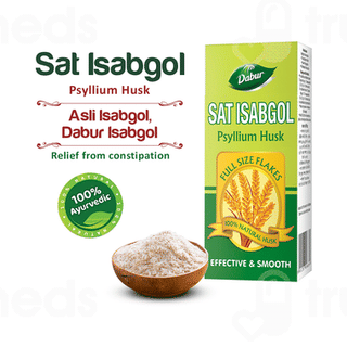 Dabur Sat Isabgol Psyllium Husk 90gm