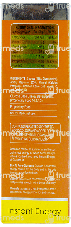 Disnil Biotech Glucose D Tangy Orange Flavour Powder 100 GM