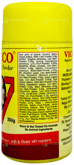 Vicco Vajradanti Powder 200Gm