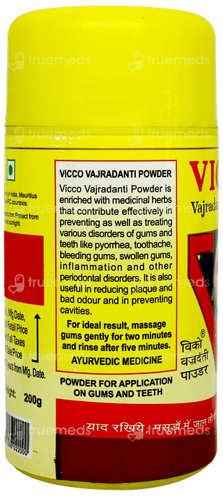 Vicco Vajradanti Powder 200Gm