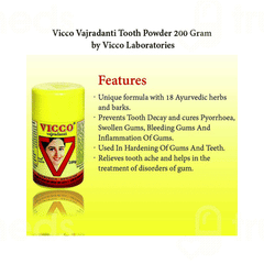 Vicco Vajradanti Powder 200gm