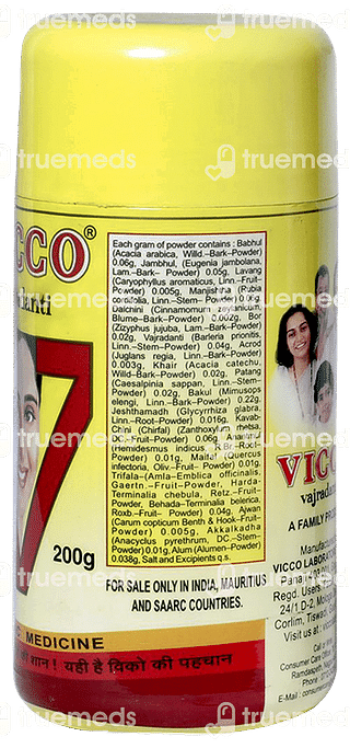 Vicco Vajradanti Tooth Powder 200 GM