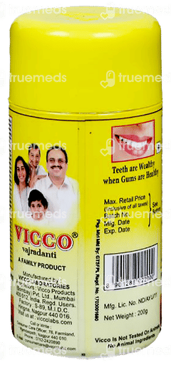 Vicco Vajradanti Powder 200gm