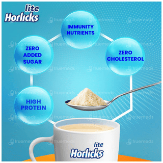Horlicks Lite Badam Flavour No Added Sugar Refill 450Gm