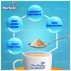 Horlicks Lite Badam Flavour No Added Sugar Refill 450Gm