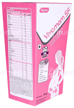 Vivamom Sf Kesar Badam Flavour Refill Powder 400Gm
